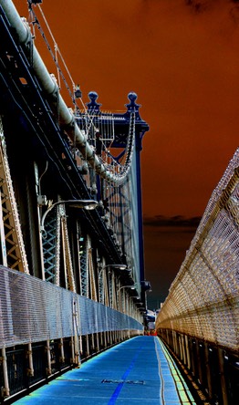Manhattan Bridge Walkway, by Joe Constantino