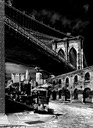 Brooklyn Bridge and Hot Dog Stand, by Joe Constantino