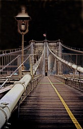 A 4 Brooklyn Bridge and Light Stanchion, by Joe Constantino