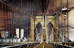 A 3 Brooklyn Bridge and Twin Towers, by Joe Constantino