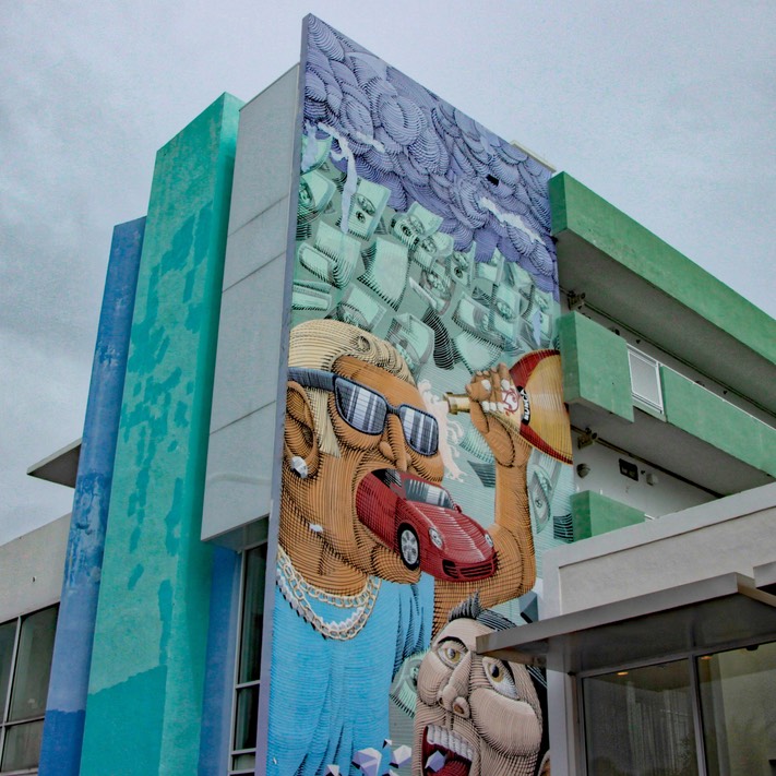 Collins Ave. Miami Beach, by Marie Neven