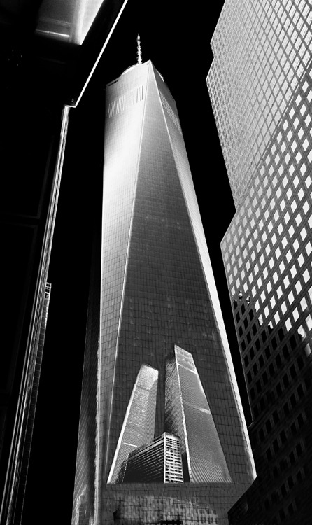 Freedom Tower and Twin Towers, by Joe Constantino