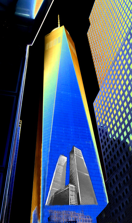 Freedom Tower and WTC, by Joe Constantino