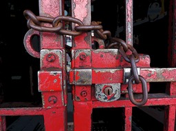 lock and chain, by Connie Wilson