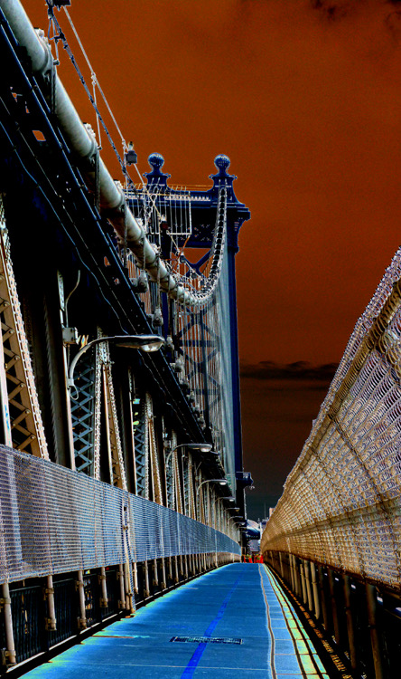 Manhattan Bridge Walkway, by Joe Constantino