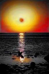 Red sunset, by Scott Rolseth
